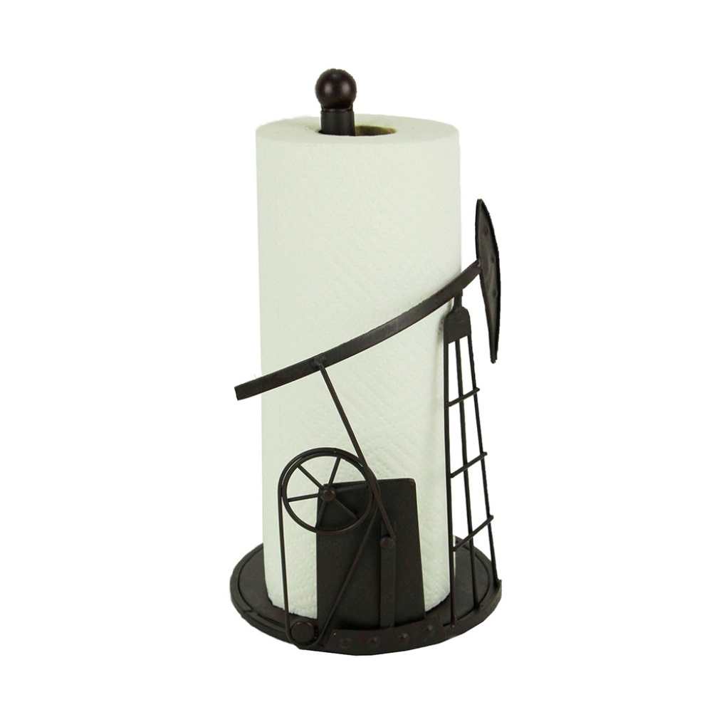 COPY - Rustic Metal Oil Derrick Paper Towel Holder